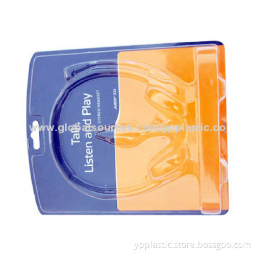 Hot sealed blister packing for headphone